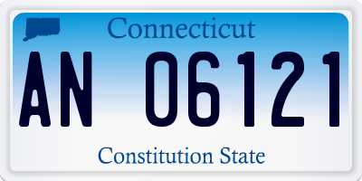 CT license plate AN06121