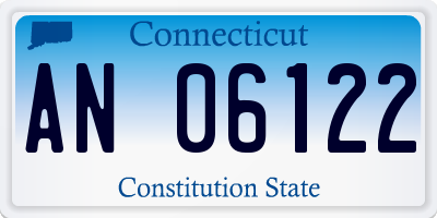 CT license plate AN06122