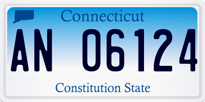 CT license plate AN06124