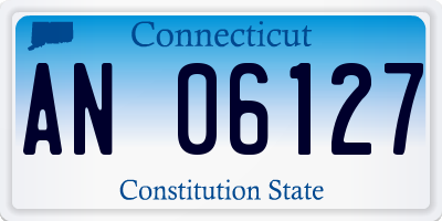 CT license plate AN06127
