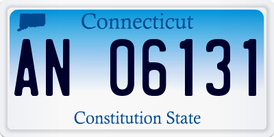 CT license plate AN06131