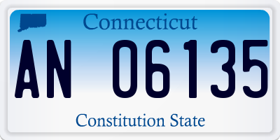 CT license plate AN06135