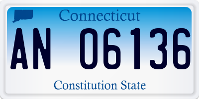 CT license plate AN06136