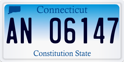 CT license plate AN06147