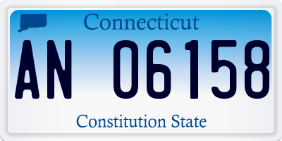 CT license plate AN06158