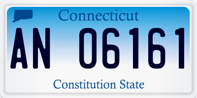 CT license plate AN06161