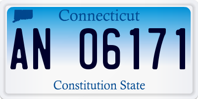CT license plate AN06171