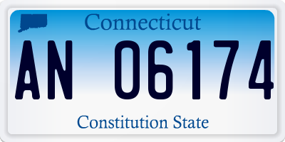 CT license plate AN06174