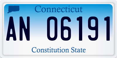 CT license plate AN06191