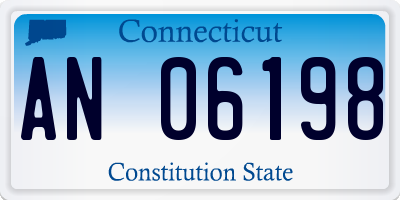 CT license plate AN06198