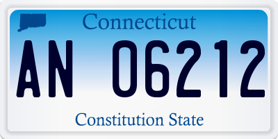 CT license plate AN06212