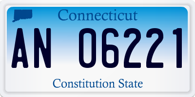 CT license plate AN06221