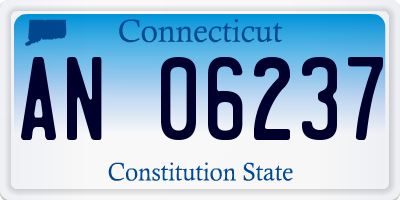 CT license plate AN06237