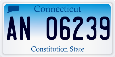 CT license plate AN06239