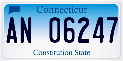 CT license plate AN06247