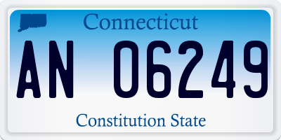 CT license plate AN06249