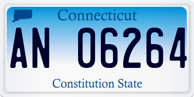 CT license plate AN06264