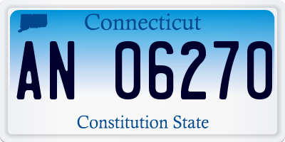 CT license plate AN06270
