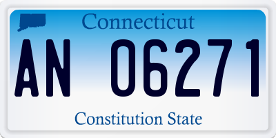 CT license plate AN06271