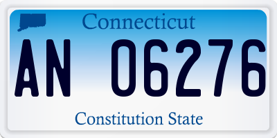 CT license plate AN06276