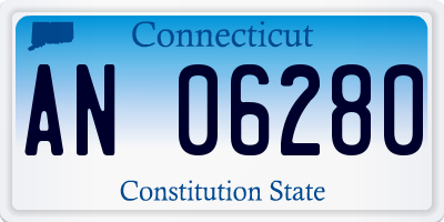 CT license plate AN06280