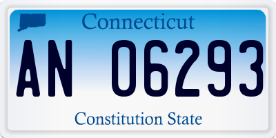 CT license plate AN06293
