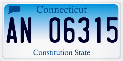 CT license plate AN06315