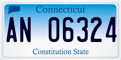 CT license plate AN06324