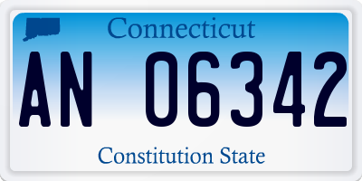 CT license plate AN06342