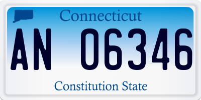 CT license plate AN06346