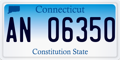 CT license plate AN06350