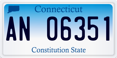 CT license plate AN06351