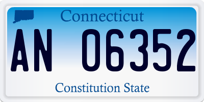 CT license plate AN06352