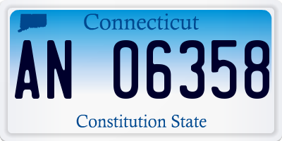 CT license plate AN06358