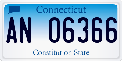 CT license plate AN06366