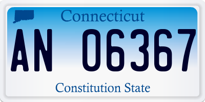 CT license plate AN06367