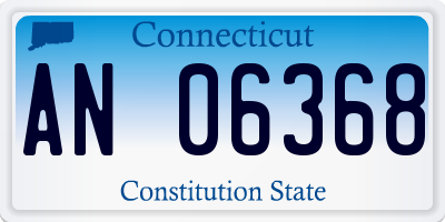 CT license plate AN06368