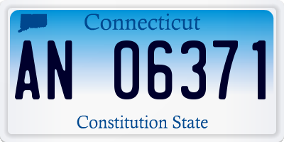 CT license plate AN06371