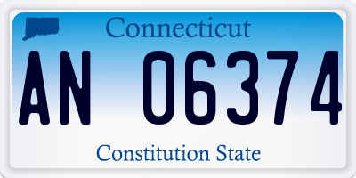 CT license plate AN06374