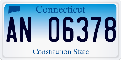 CT license plate AN06378