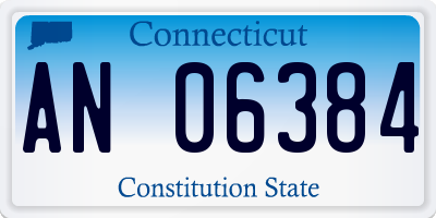CT license plate AN06384