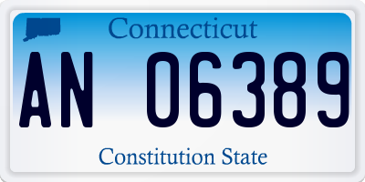 CT license plate AN06389