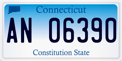 CT license plate AN06390