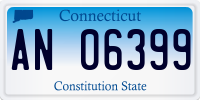 CT license plate AN06399