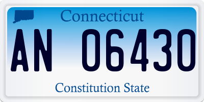 CT license plate AN06430
