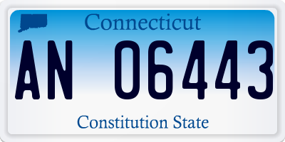 CT license plate AN06443