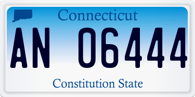 CT license plate AN06444