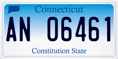 CT license plate AN06461
