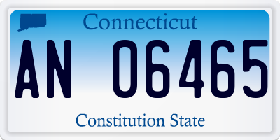 CT license plate AN06465