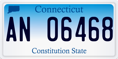 CT license plate AN06468
